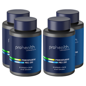 Professional Health Pterostilben 250 (60 capsules x 4 bottles)