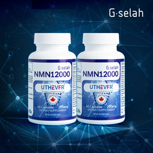 지셀라 NMN 12000, NAD+수치를 높이는 (60캡슐X2병), 항노화영양제