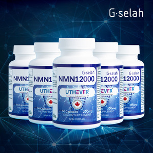 지셀라 NMN 12000, NAD+수치를 높이는 (60캡슐X5병), 항노화영양제