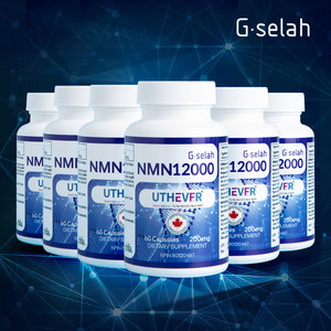 지셀라 NMN 12000, NAD+수치를 높이는 (60캡슐X6병), 항노화영양제
